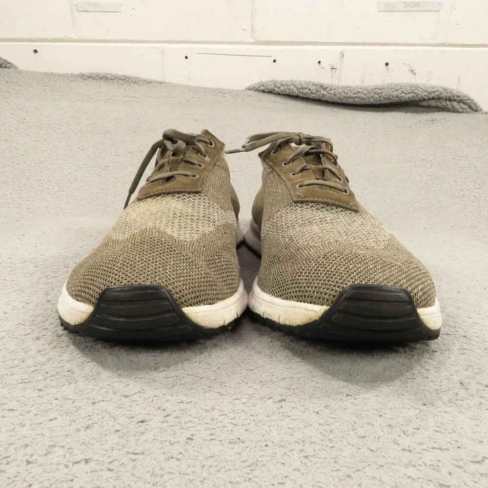TRUE Linkswear All Day True Knit Golf Shoes Mens 13 Brown Green Spikeless